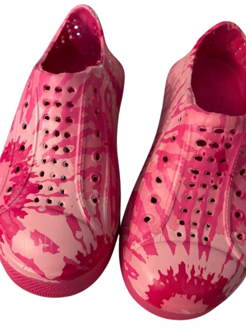 Rampage Pink Tie Dye Print Water Shoes Girl’s Size 9/10 NWT